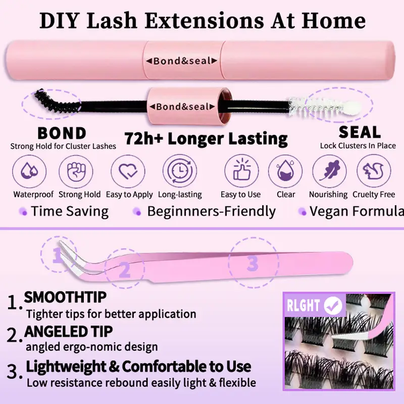 False Eyelashes Set Thick European American Middle Eastern - Image 6