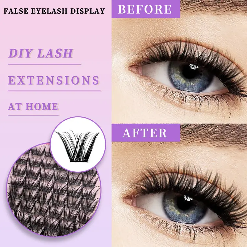 False Eyelashes Set Thick European American Middle Eastern — feature 9