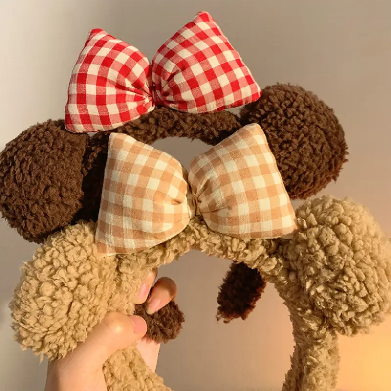 Cute Plush Heart Headband for Women - Image 39