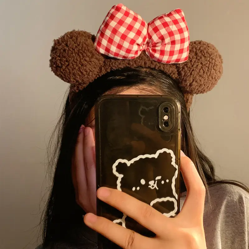 Cute Plush Heart Headband for Women - Image 41