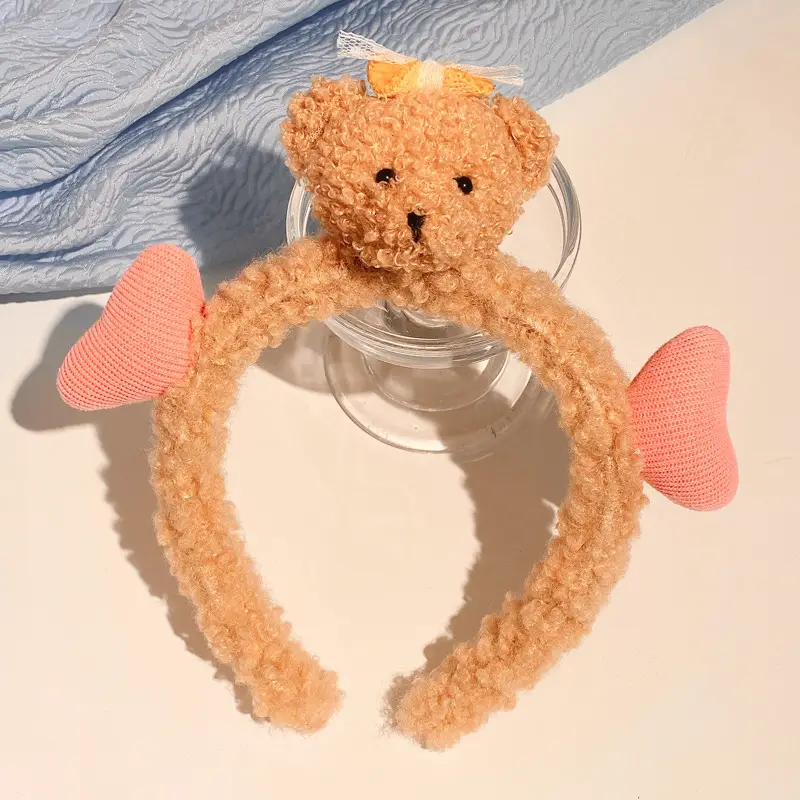 Cute Plush Heart Headband for Women - Image 16