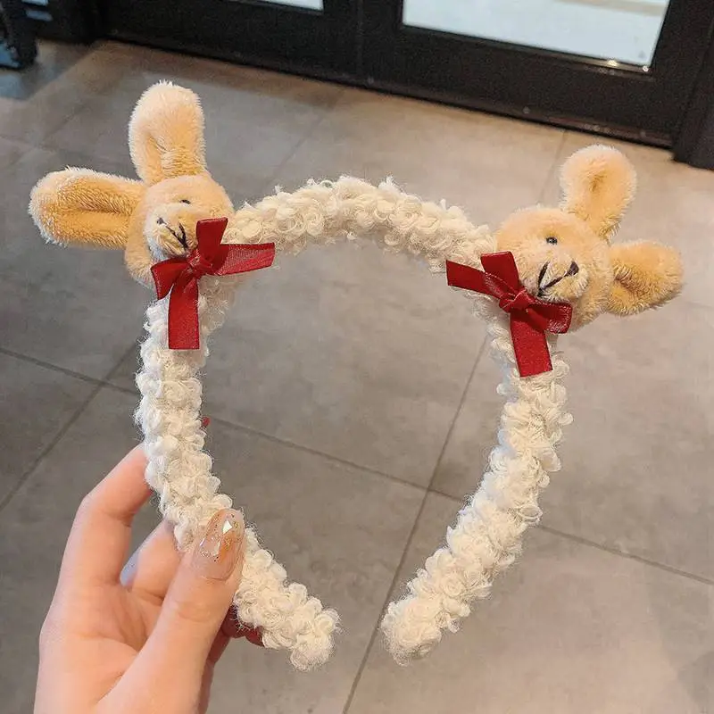 Cute Plush Heart Headband for Women - Image 20