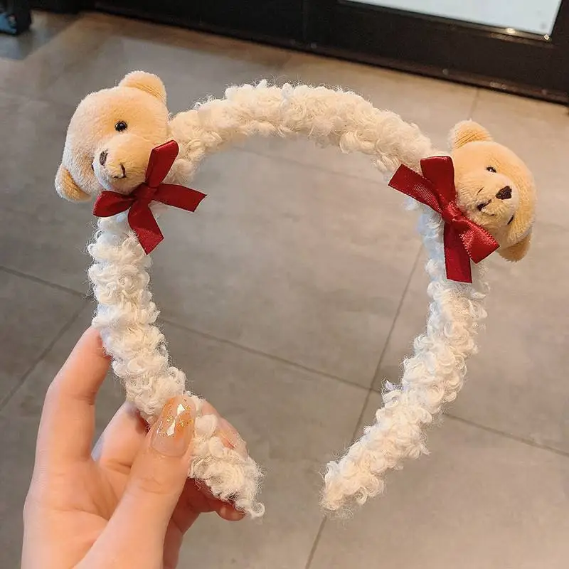 Cute Plush Heart Headband for Women - Image 22