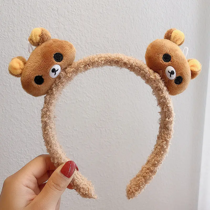 Cute Plush Heart Headband for Women - Image 28