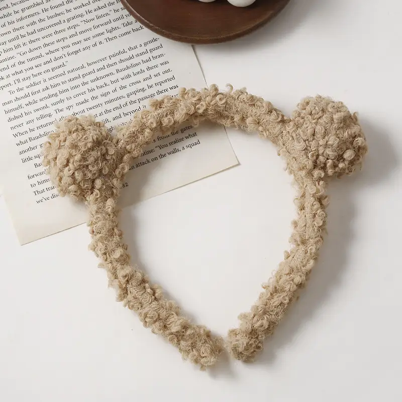 Cute Plush Heart Headband for Women - Image 29