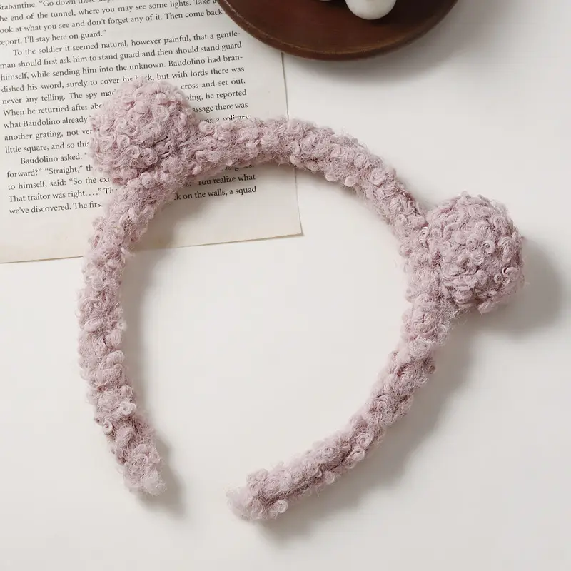 Cute Plush Heart Headband for Women - Image 30
