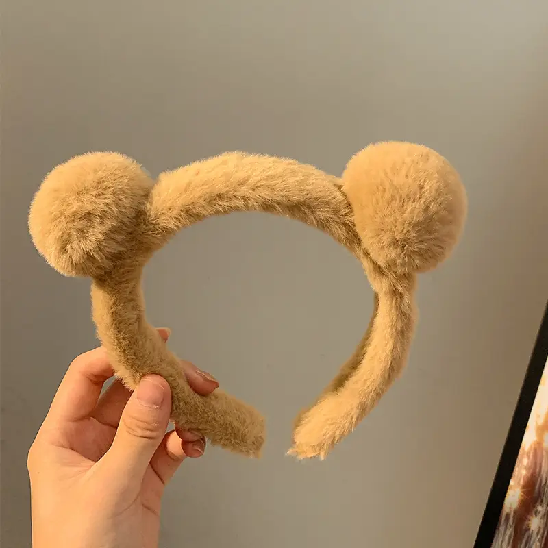 Cute Plush Heart Headband for Women - Image 37