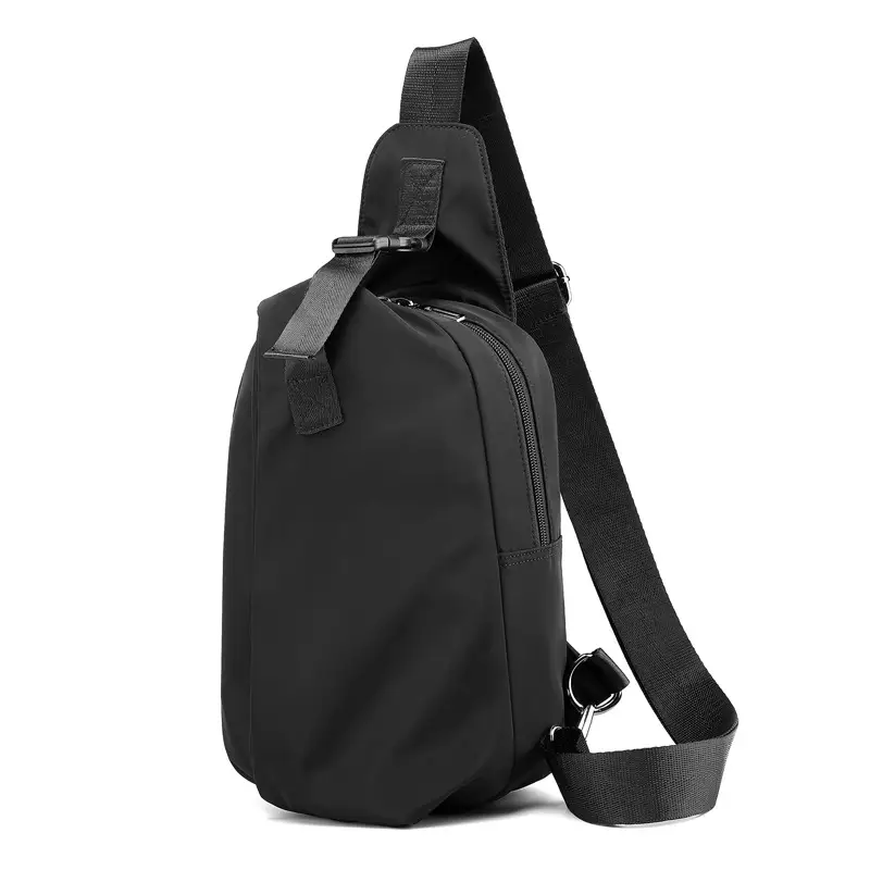 Men's Black Casual Crossbody Backpack Large Capacity - Image 8