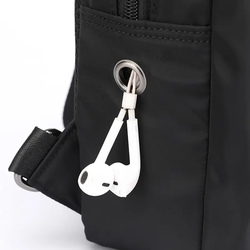 Men's Black Casual Crossbody Backpack Large Capacity — feature 12
