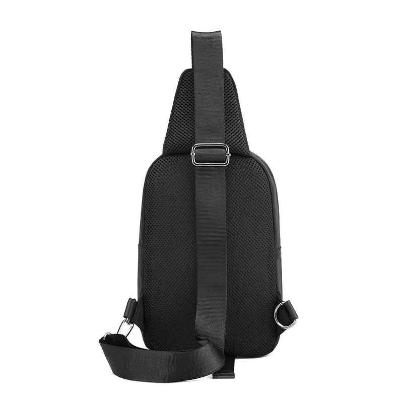 Men's Black Casual Crossbody Backpack Large Capacity — feature 18