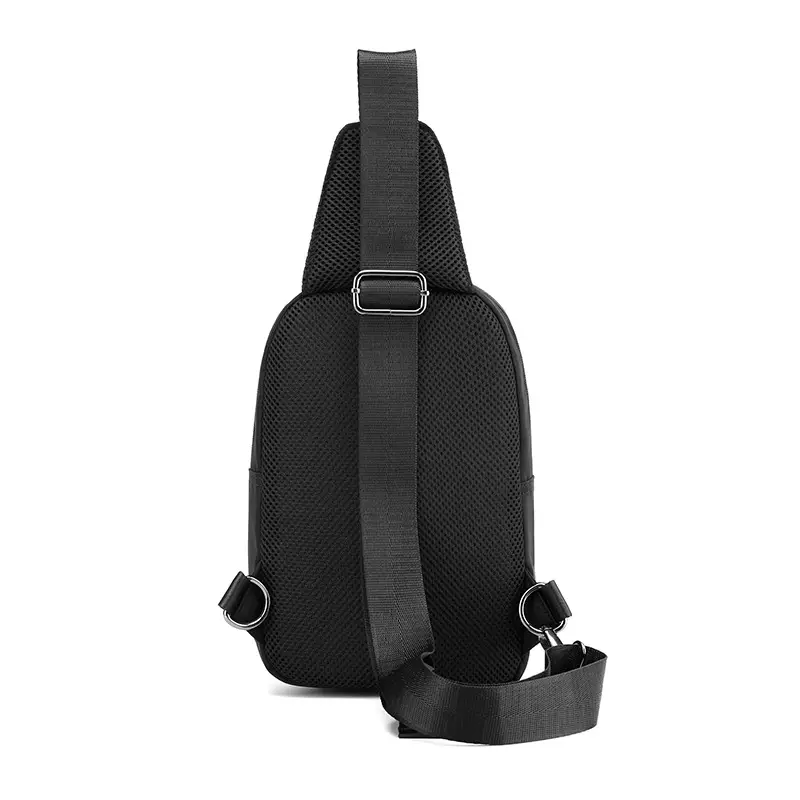 Men's Black Casual Crossbody Backpack Large Capacity — feature 19