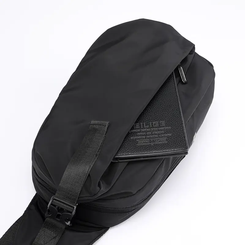 Men's Black Casual Crossbody Backpack Large Capacity — feature 9