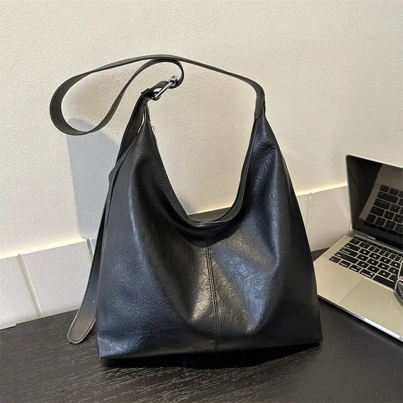 Korean Style One Shoulder Bag for Women Brown Tote
