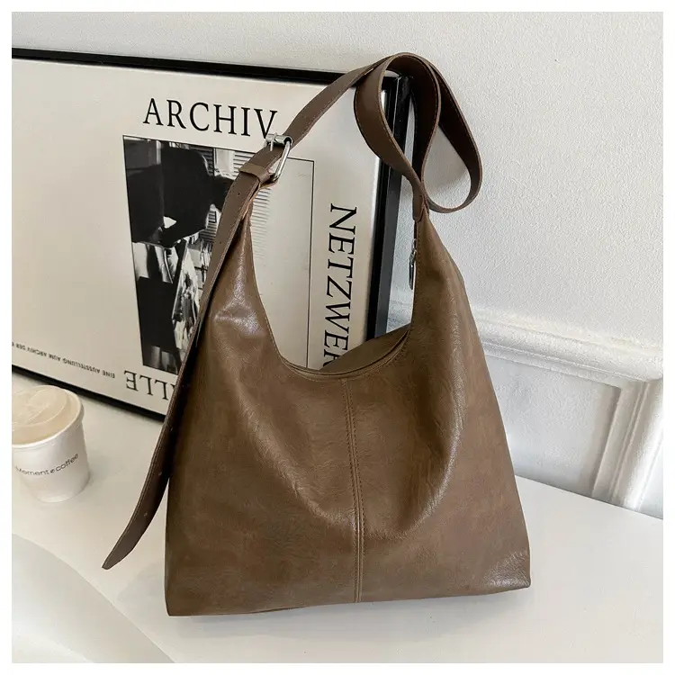 Korean Style One Shoulder Bag for Women Brown Tote — feature 22
