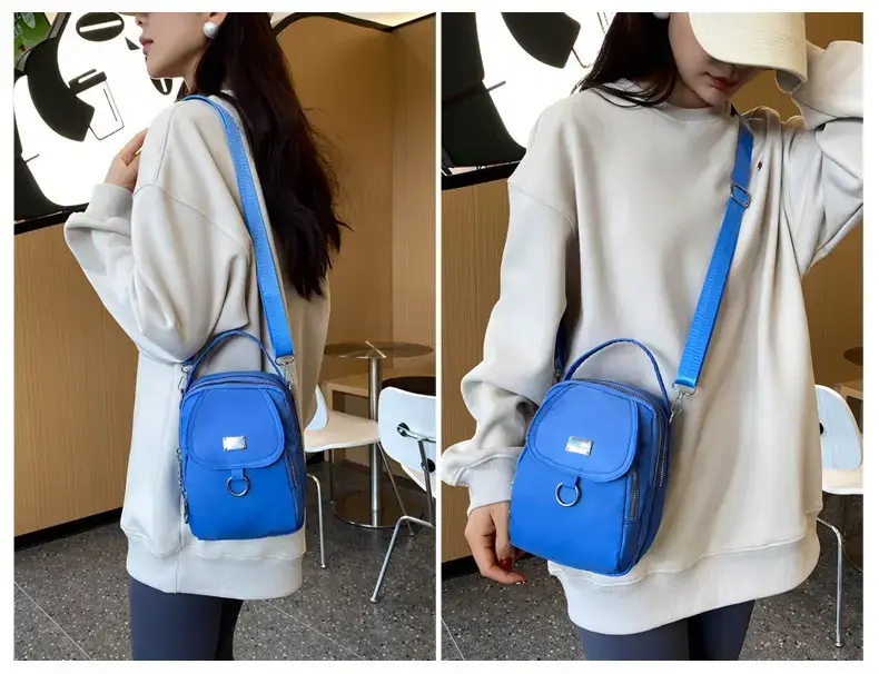 Red Oxford Cloth Mini Phone Bag for Women — feature 15