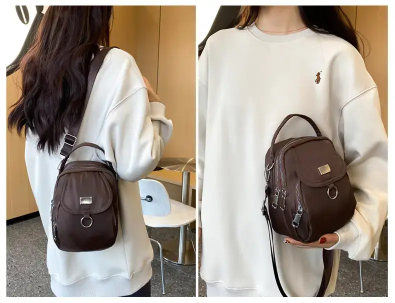 Red Oxford Cloth Mini Phone Bag for Women — feature 24