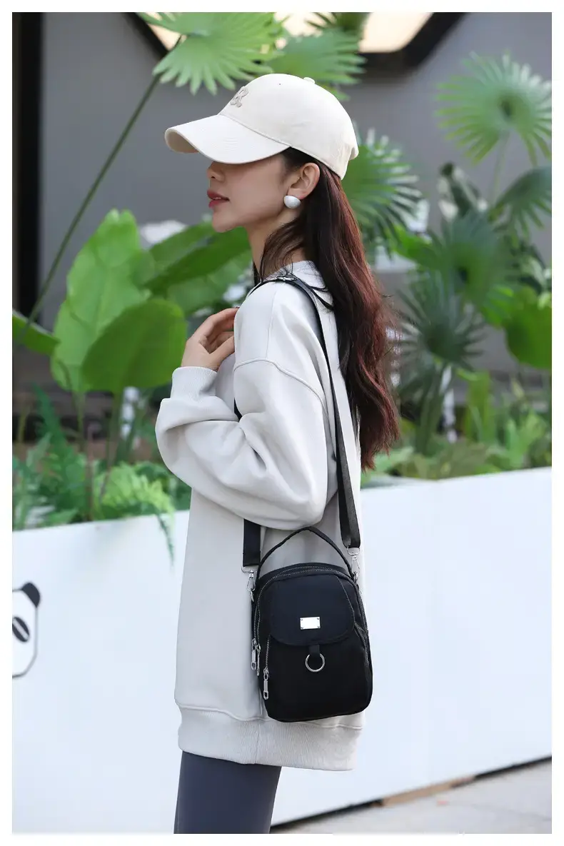 Red Oxford Cloth Mini Phone Bag for Women — feature 27