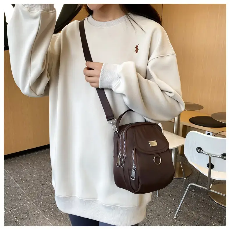 Red Oxford Cloth Mini Phone Bag for Women — feature 47