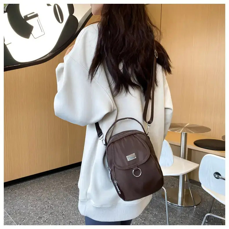 Red Oxford Cloth Mini Phone Bag for Women — feature 49