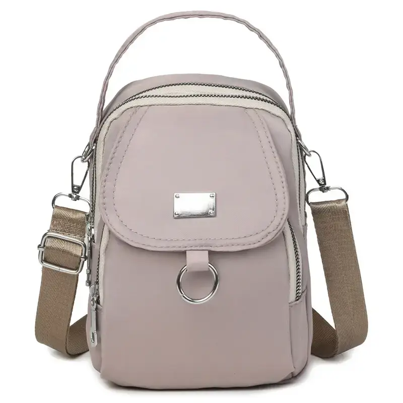 Red Oxford Cloth Mini Phone Bag for Women - Image 6