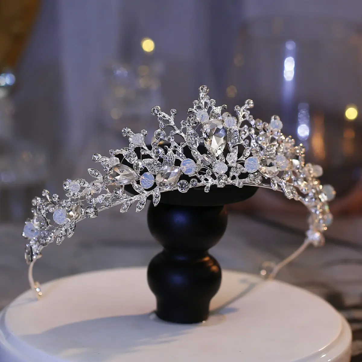Princess Crown Hairband Diamond Bridal Accessory 14.5cm - Image 3