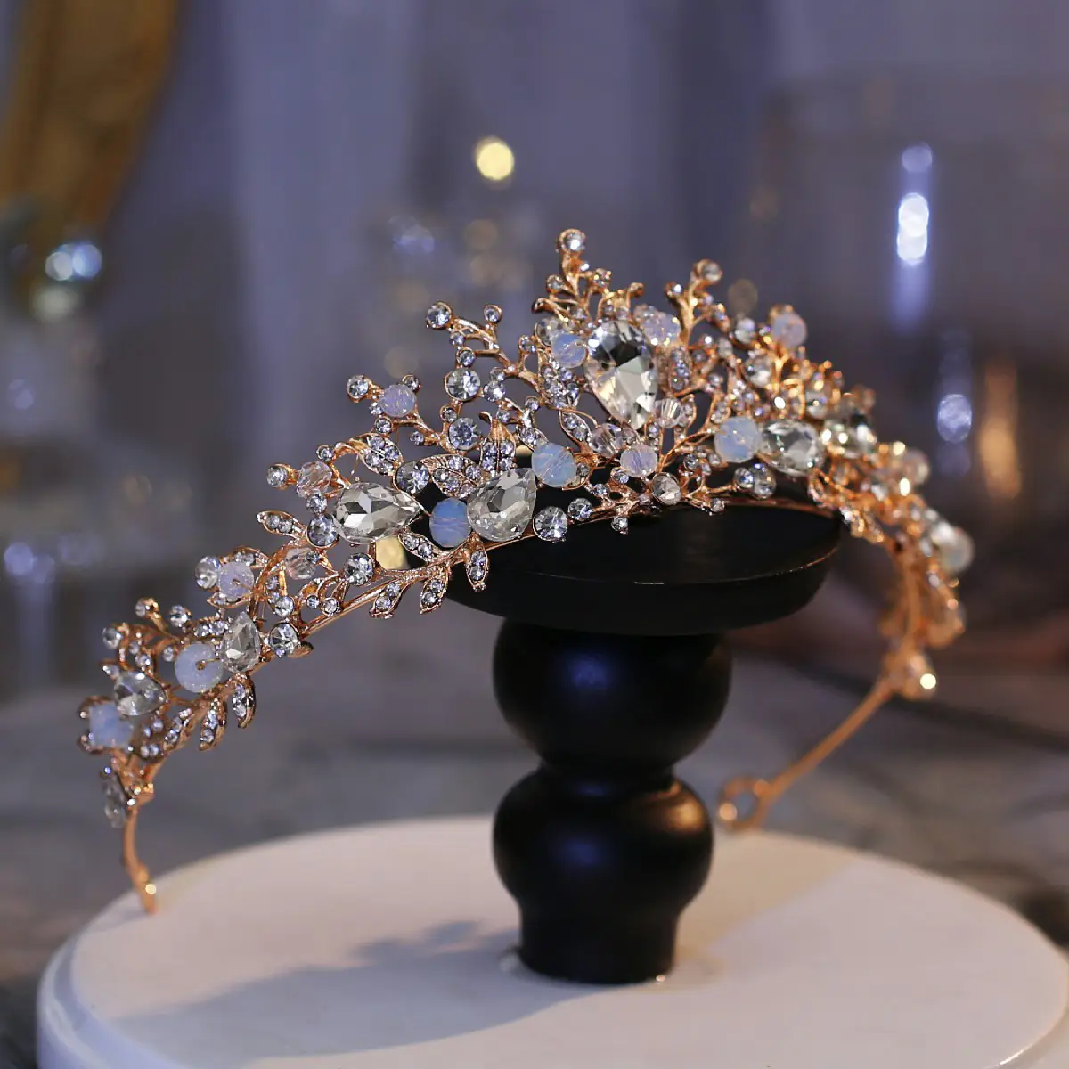 Princess Crown Hairband Diamond Bridal Accessory 14.5cm — feature 5