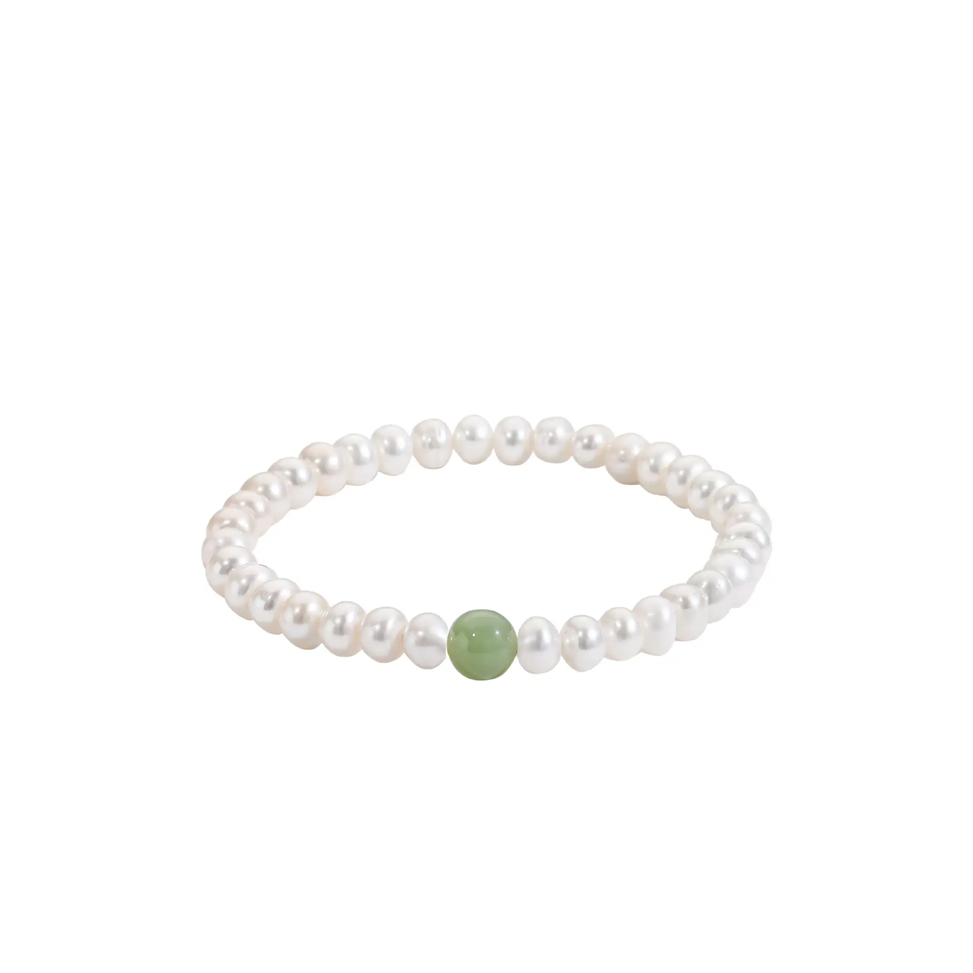 Women's Natural Pearl Jade Bracelet for Friendship - Image 6