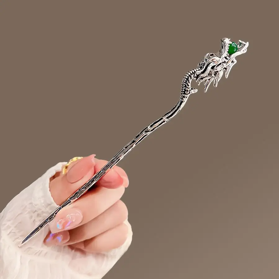 Flying Dragon Play Pearl Hairpin Female Niche Design