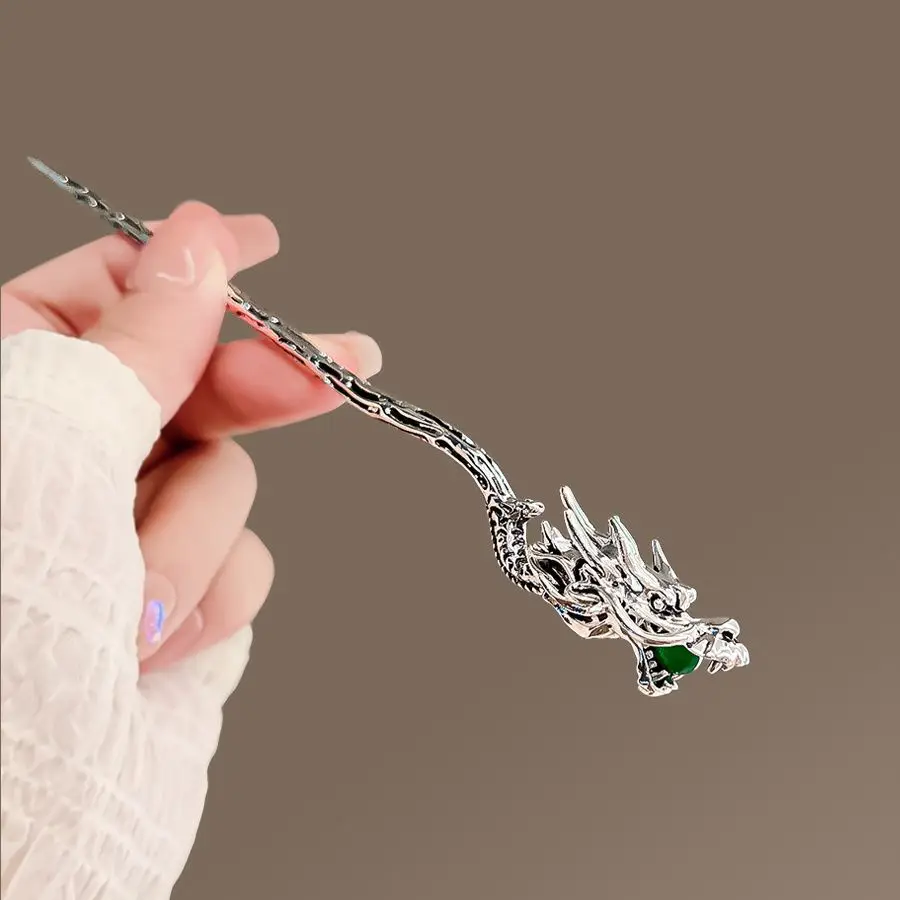 Flying Dragon Play Pearl Hairpin Female Niche Design