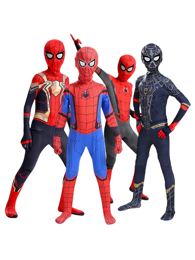 Hero return Spider-Man tights hero no return clothes hero expedition children jumpsuit Halloween cos