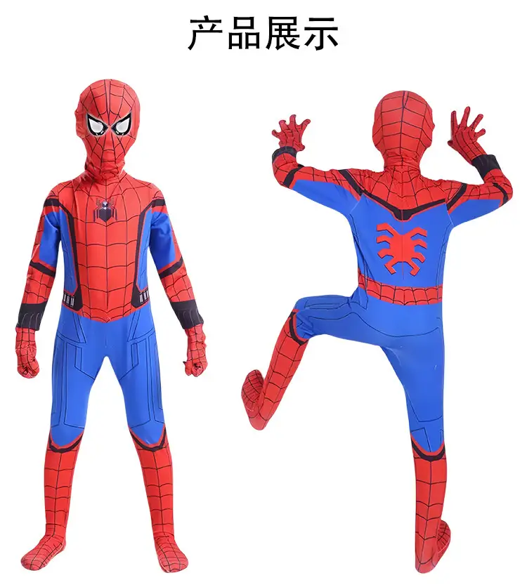 Hero return Spider-Man tights hero no return clothes hero expedition children jumpsuit Halloween cos — feature 3