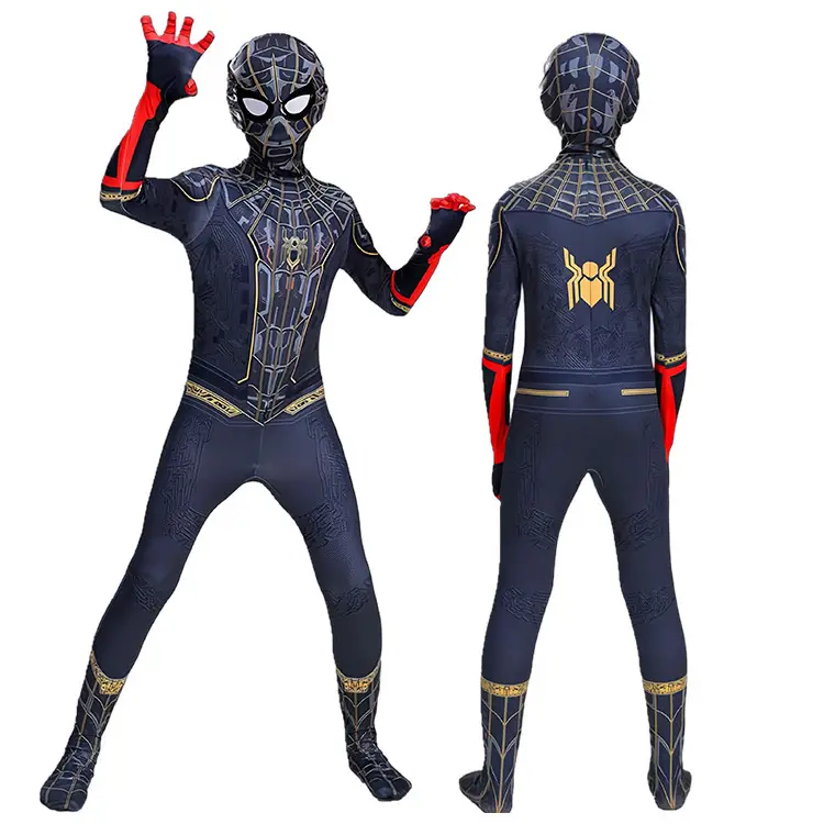 Hero return Spider-Man tights hero no return clothes hero expedition children jumpsuit Halloween cos — feature 5