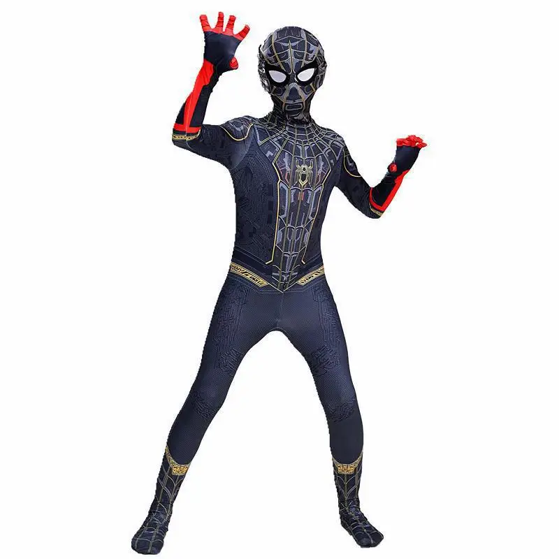 Hero return Spider-Man tights hero no return clothes hero expedition children jumpsuit Halloween cos