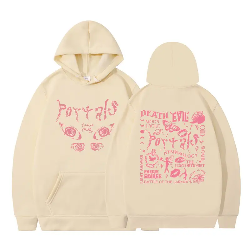 Lilac Fleece Hoodie with "Little Devil" Print - Image 2
