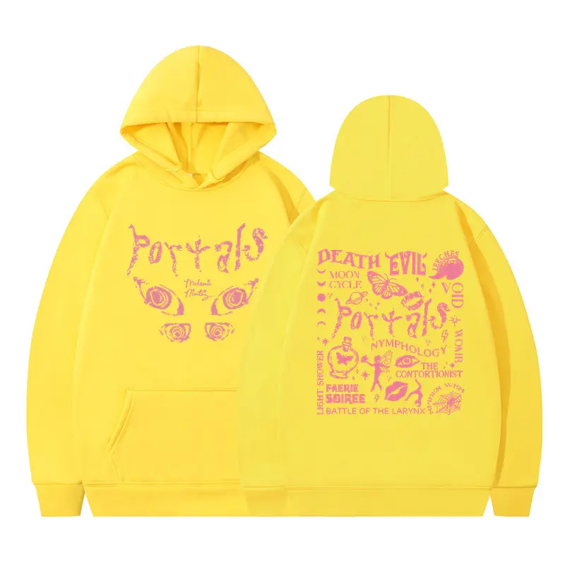 Lilac Fleece Hoodie with "Little Devil" Print - Image 3