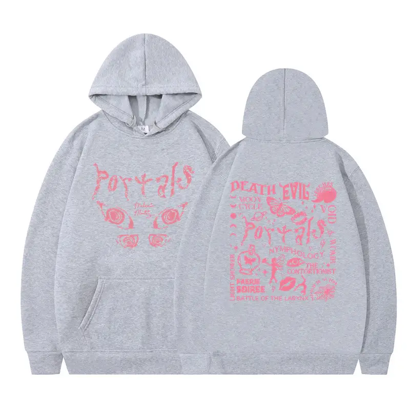 Lilac Fleece Hoodie with "Little Devil" Print - Image 6
