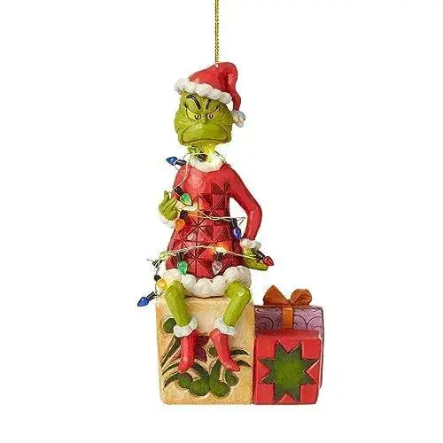 Acrylic Christmas Tree Decorations Green Monster Set