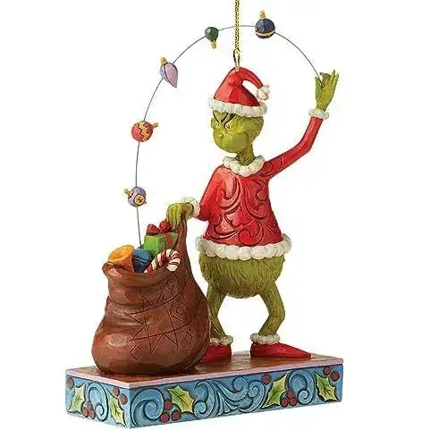 Acrylic Christmas Tree Decorations Green Monster Set — feature 11