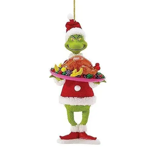Acrylic Christmas Tree Decorations Green Monster Set