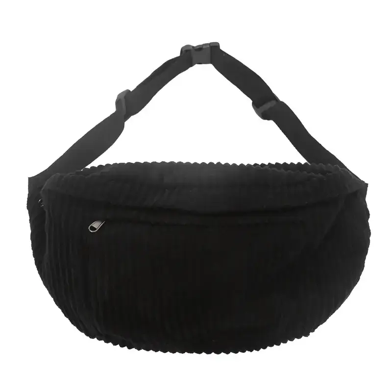 Japanese Corduroy Women's Crossbody Bag Black Brown White