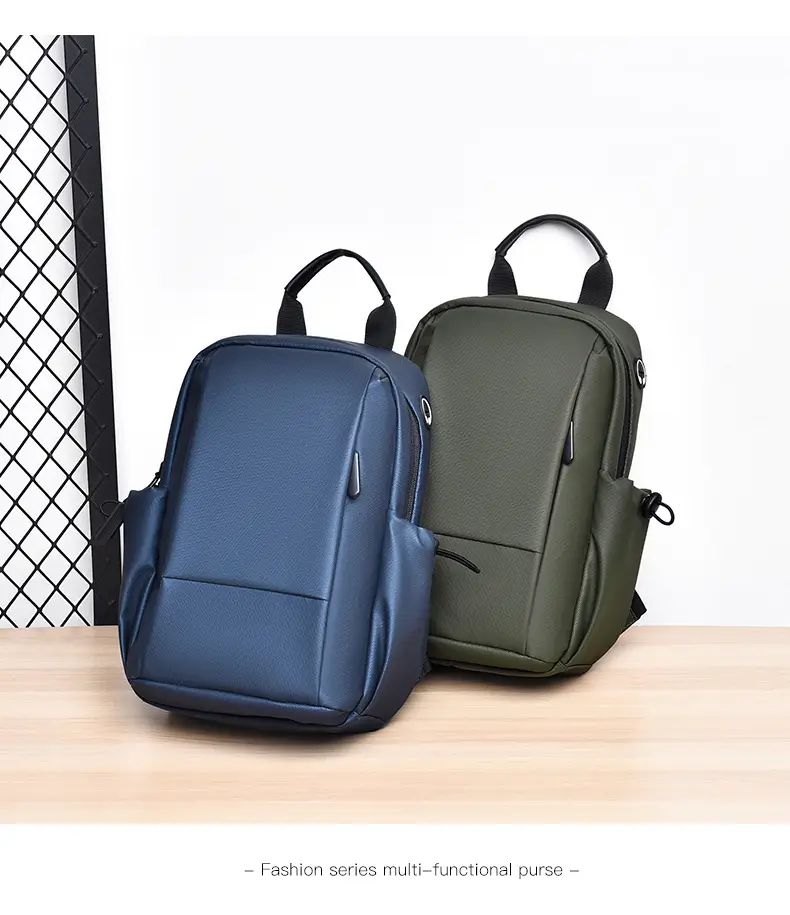 Men's Black Casual Crossbody Bag Lightweight Waterproof Travel — feature 15