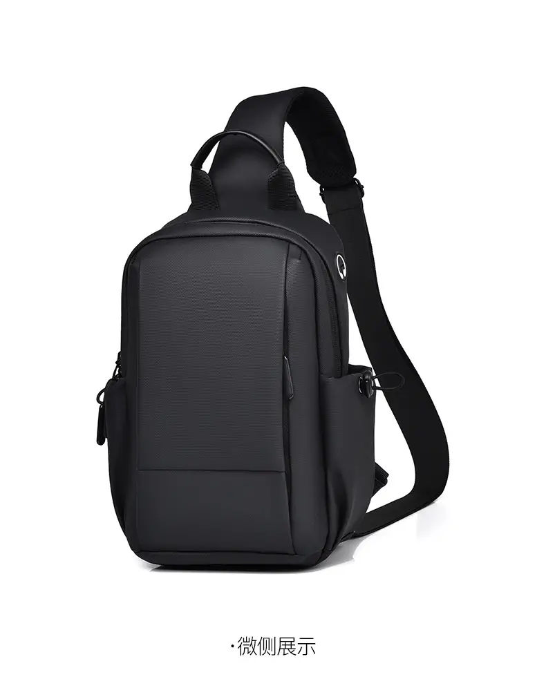 Men's Black Casual Crossbody Bag Lightweight Waterproof Travel — feature 20