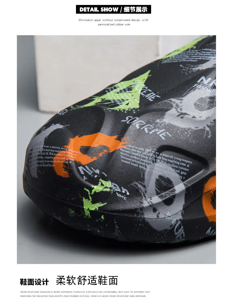 Slippers men's winter bag heel household waterproof fleece-lined warm shit feeling couple's floor slippers home cotton slippers — feature 5