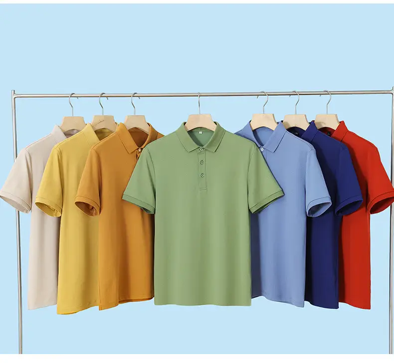 Men's Cotton Polo Shirt Solid Brown — feature 10