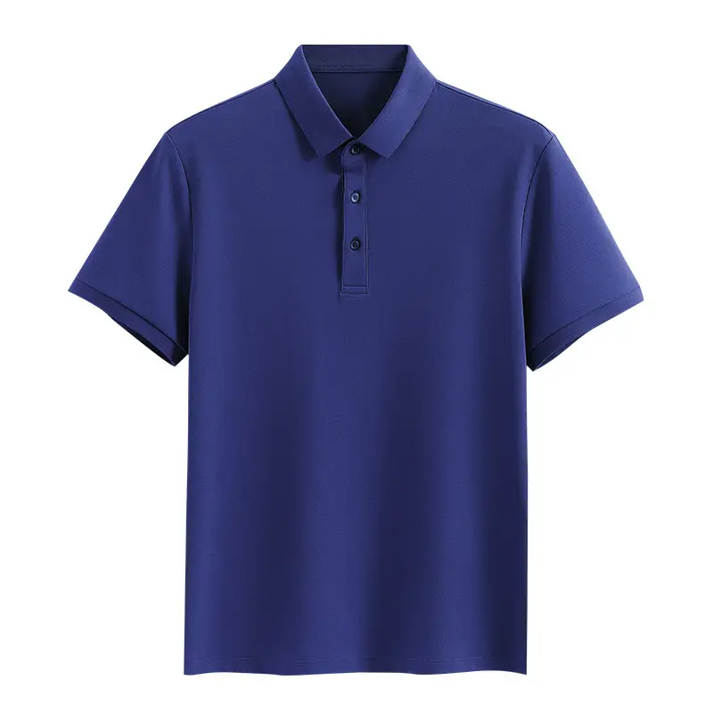 Men's Cotton Polo Shirt Solid Brown - Image 11