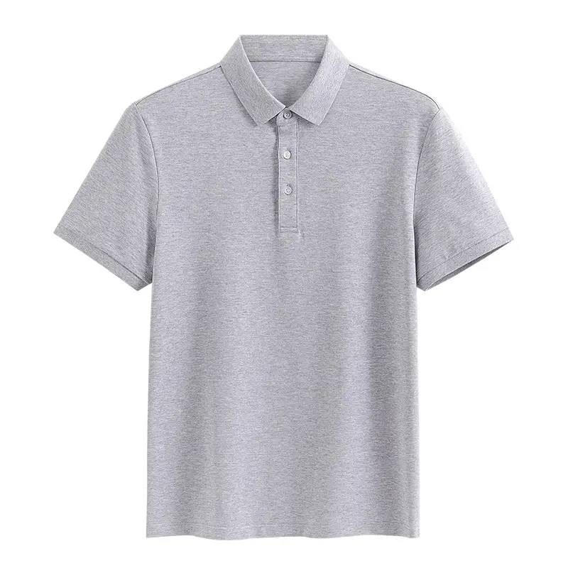 Men's Cotton Polo Shirt Solid Brown - Image 12