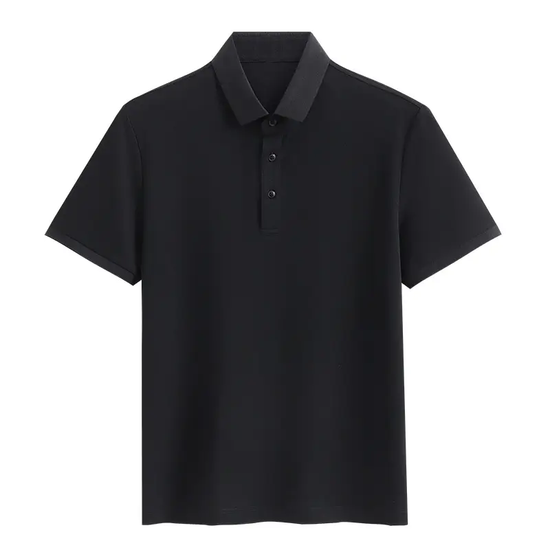 Men's Cotton Polo Shirt Solid Brown - Image 2