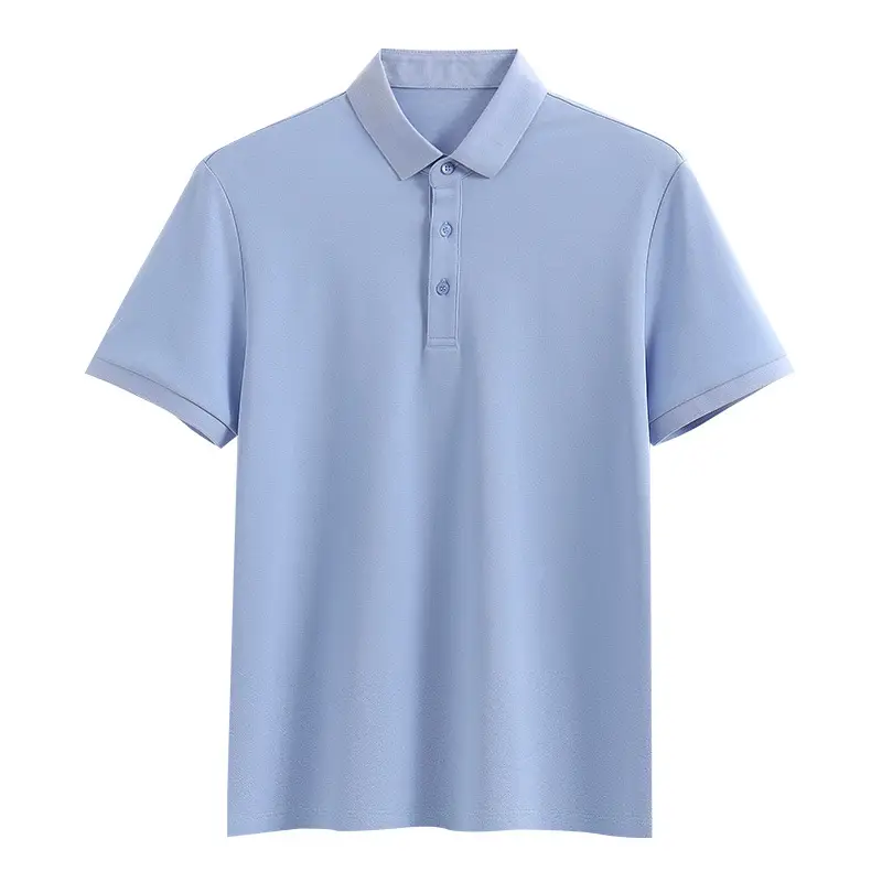 Men's Cotton Polo Shirt Solid Brown - Image 5