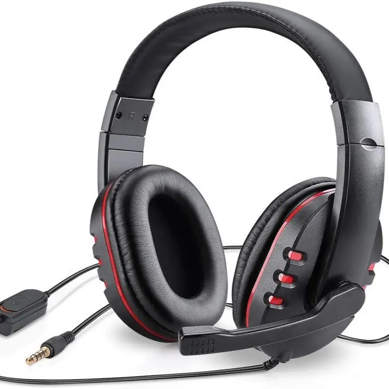 7260 Wired Headset Business Computer Teaching Game Office Wire Control Mute Static Wheat