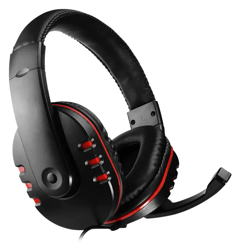 7260 Wired Headset Business Computer Teaching Game Office Wire Control Mute Static Wheat